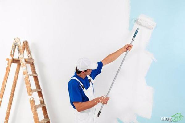 چگونه یک دیوار را در 9 مرحله رنگ آمیزی کنیم؟